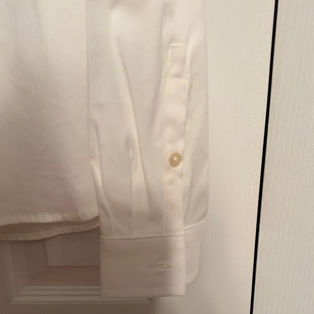 Banana Republic classic poplin white button down shirt size XS NWT - Picture 8 of 9